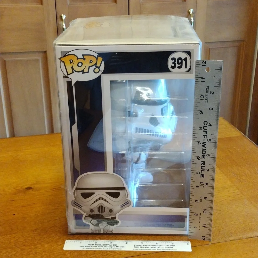 Large 10" Funko Pop STORMTROOPER #391 Star Wars Celebration Bobble Head - Picture 3 of 8